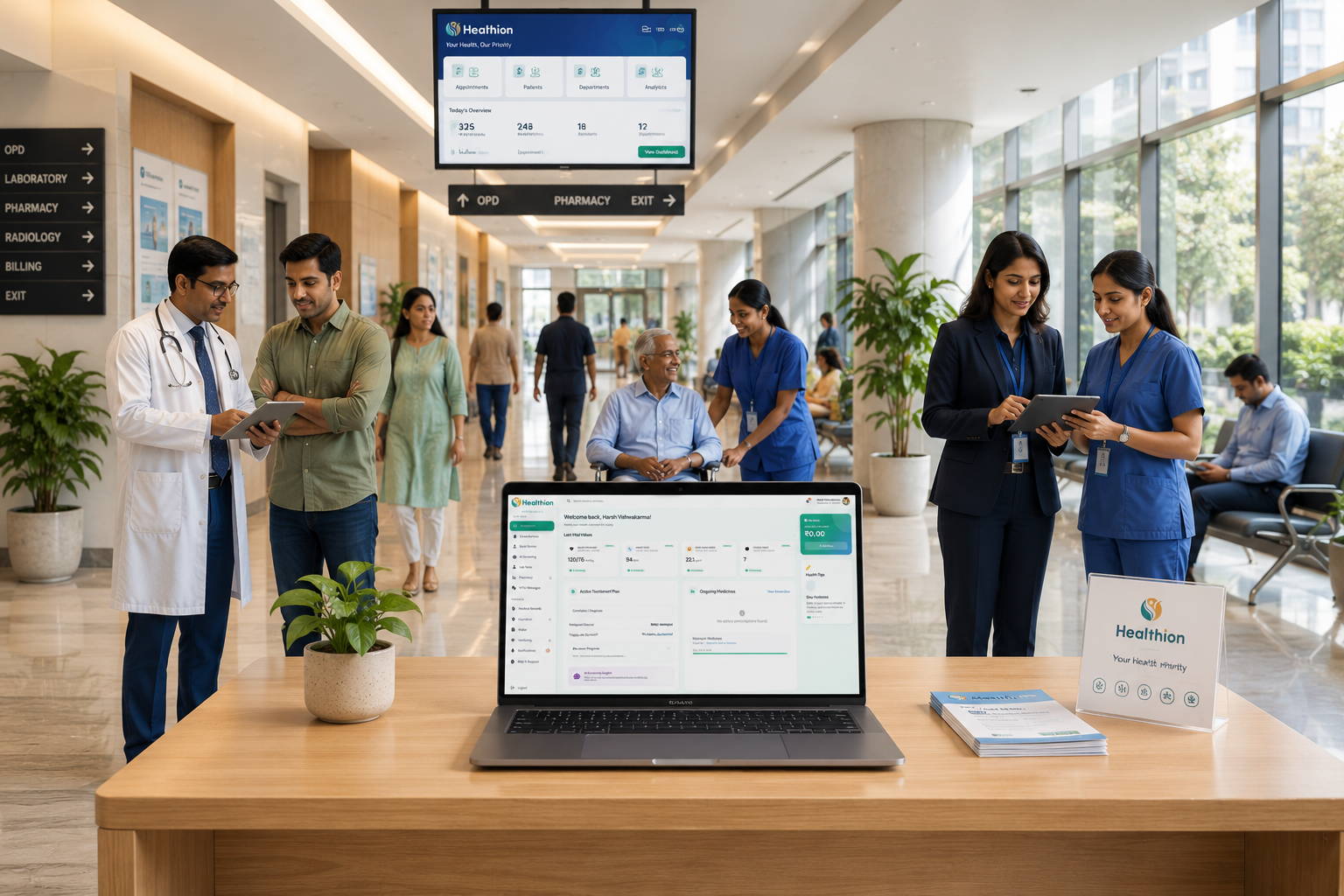 Hospital Reception and AI Screening Hub